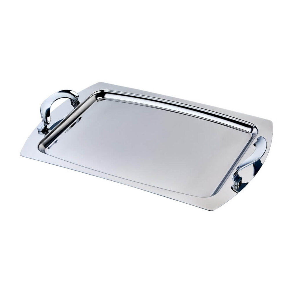 Plateau inox rectangulaire 18 10 Design élégant