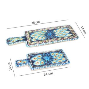 Planche céramique pour servir 3en1 – style marocain