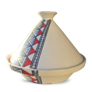 Tajine en ceramique modèle Berbère Rouge – 30cm