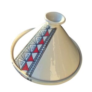 Tajine en ceramique modèle Berbère Rouge – 30cm