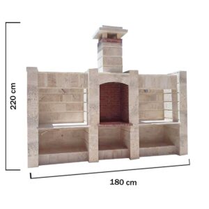 Grand barbecue extérieur en pierre (GBEP10)