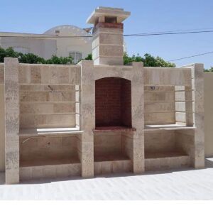 Grand barbecue extérieur en pierre (GBEP10)