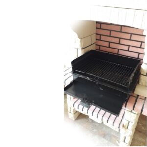 Barbecue fixe pierre avec banquette (BFPN02)