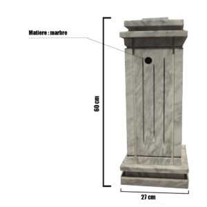 Borne Lumineuse en marbre BL02