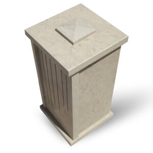 Borne éclairage extérieur en marbre BE01