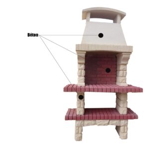 Barbecue en béton pour jardin BPCR13