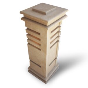 Borne éclairage jardin en marbre BE04