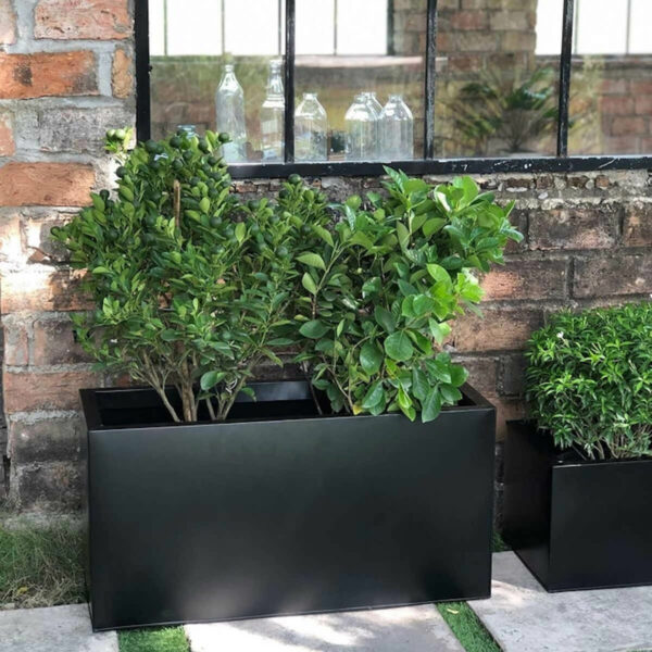 bac à fleur resine rectangulaire