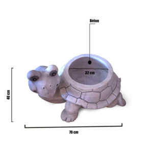 Pot en forme de Tortue en fibre de verre