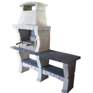 Barbecue fixe en pierre naturelle BFPL12