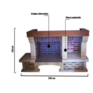 cheminée décorative à bois pour Foyer CDP02
