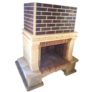 cheminée décorative en pierre CDP01