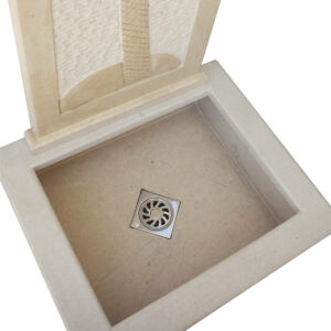 Fontaine murale en marbre pour jardin FMM01