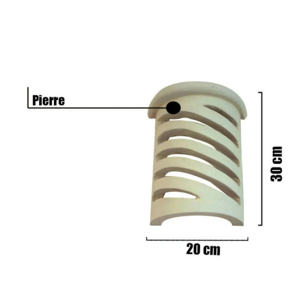 Applique murale en pierre Ligne AP09 dim