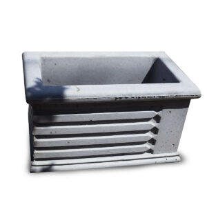 Bac a fleurs rectangulaires en béton Bet05