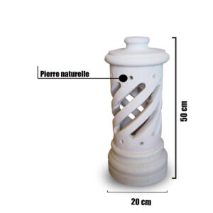 Borne d’éclairage de jardin en pierre BE14