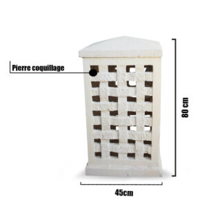 Borne d’éclairage extérieur pour jardin BE09 – 80cm