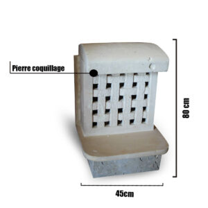 Borne extérieur pour jardin BE10 – 80cm