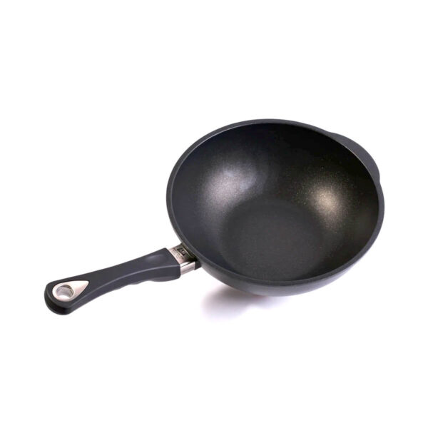 poêle wok antiadhésive de AMT Gastroguss professionnelle en fonte d'aluminium