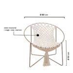 chaise ronde exterieur en macramé fait main prix tunisie