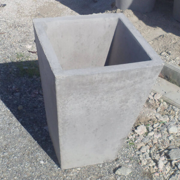 Pot carré en béton pour extérieur et jardin