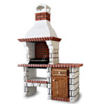 Barbecue en béton avec extension