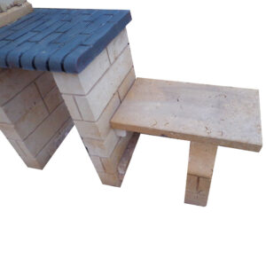 Barbecue en pierre avec plan de travail BFPL13