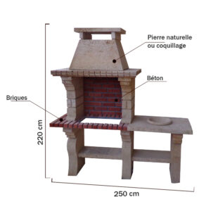 Barbecue avec évier et plan de travail – BFPL14