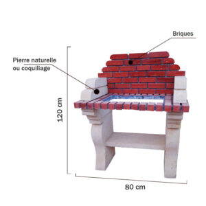 Mini Barbecue en pierre et béton – PB04