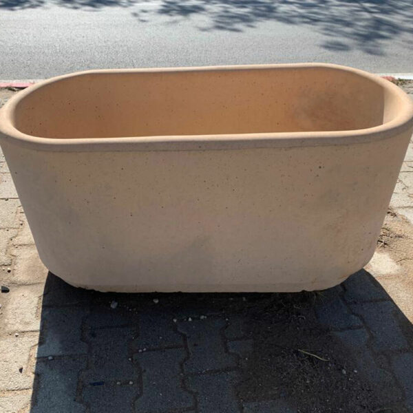 Bac a fleur extérieur en béton armé Ref GB11 fond