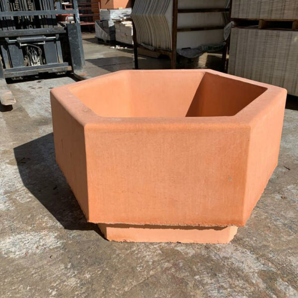 Grand bac a fleur hexagonale pour extérieur gb12 couv