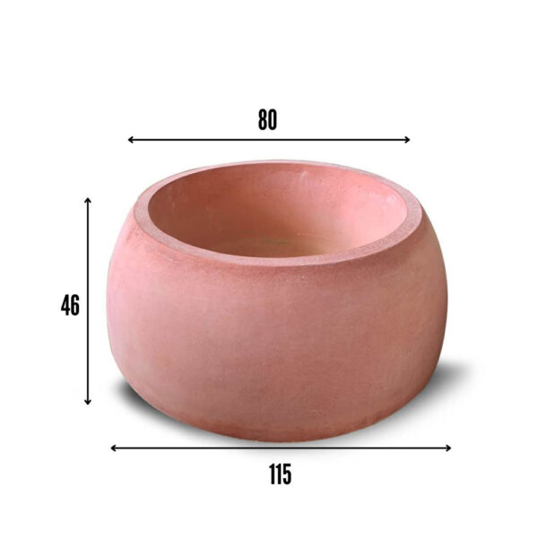 Pot de fleur en beton armé pour exterieur BF039 dim