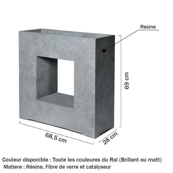 Bac a fleur désigne en résine – BFD20