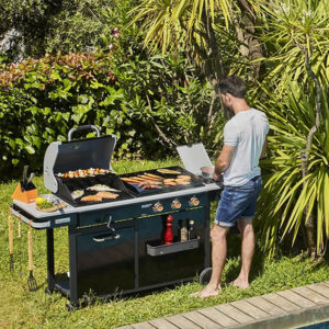 Brasero Bi-Energy Barbecue charbon et plancha