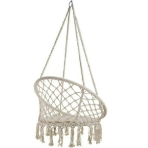 Chaise suspendue en macramé fait main