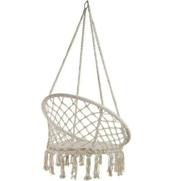 Chaise suspendue en macramé fait main2