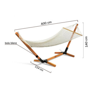 Hamac americain moderne avec support en bois