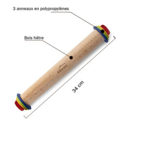 Lacor 67142 Rouleau À Pâtisserie bois 34cm