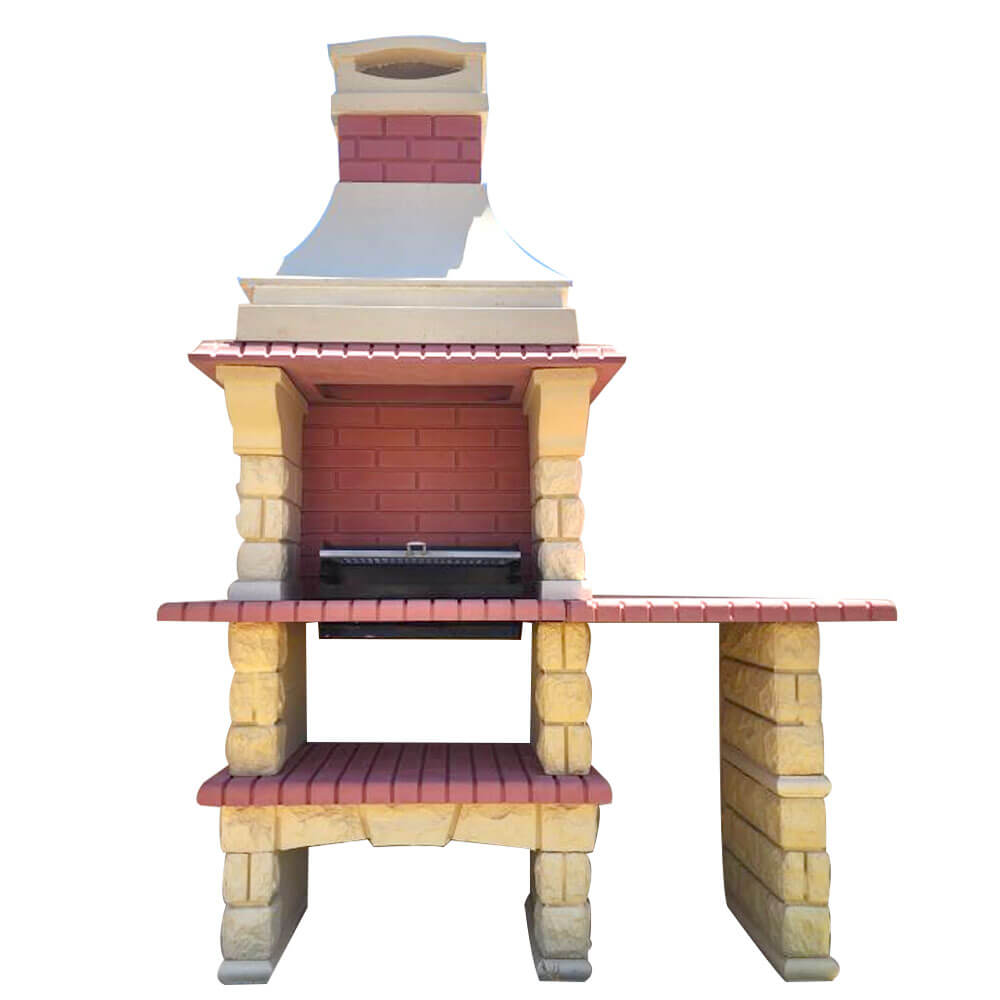 barbecue en béton avec plan de travail BBP10