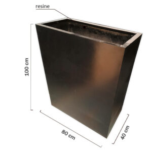 Bac à fleurs rectangulaire en résine BR100