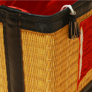 Sac à main artisanal en cuire et smar motif Tunisie