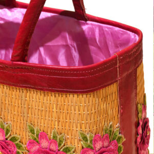 Sac à main en smar artisanal série fleures