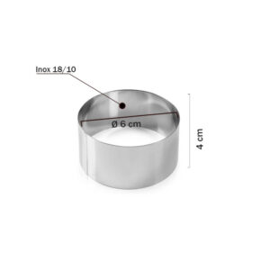Cercle à Mousse inox 6X4 cm Lacor 68406