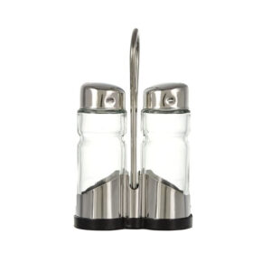 Ménagère sel poivre basic sur socle Lacor 62866