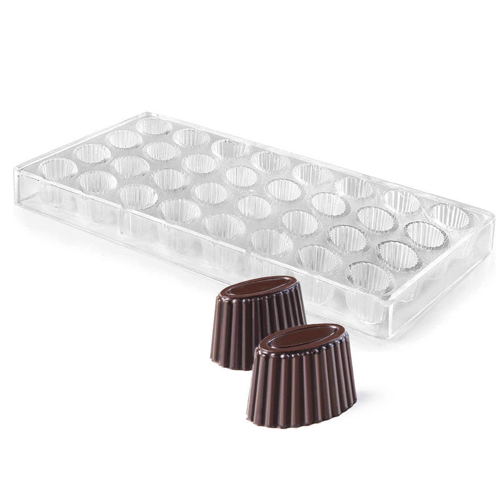 Moule chocolat polycarbonate forme ovale