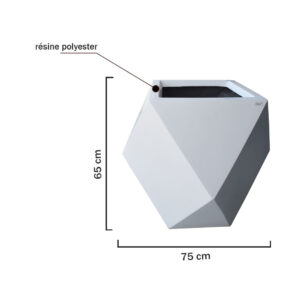 Pot en résine Géométrique Diamant Réf 7007