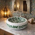 Vasque a poser ronde en céramique VPC45 couv