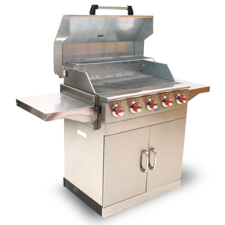 Barbecue Gaz 5 Brûleurs Avec Tablettes Pro M303