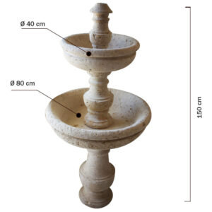 Fontaine en pierre coquillage FPC 01