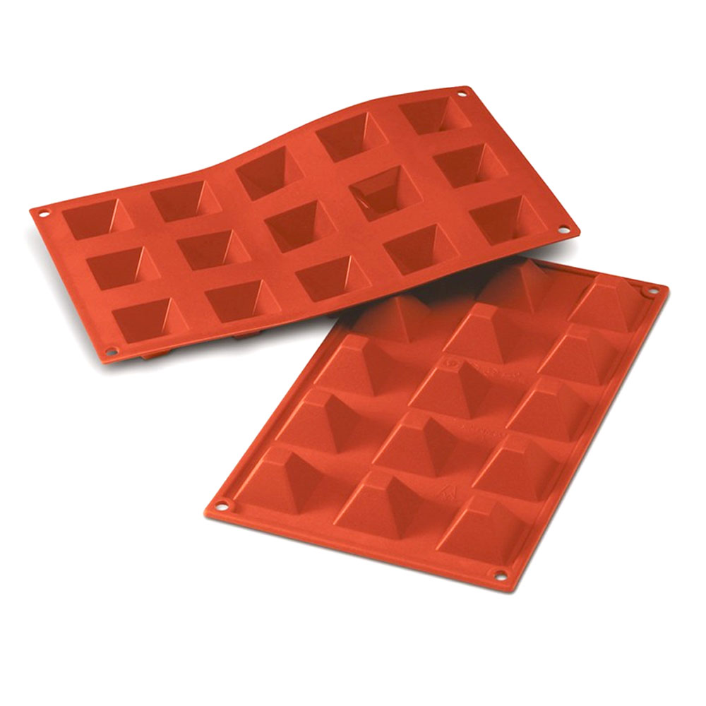 Moule chocolat silicone forme pyramide – 15pcs